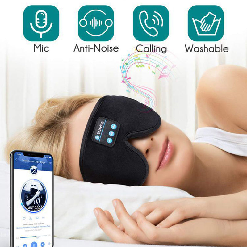 Premium Bluetooth Sleep Mask — 3D Blackout with Built-in Speakers