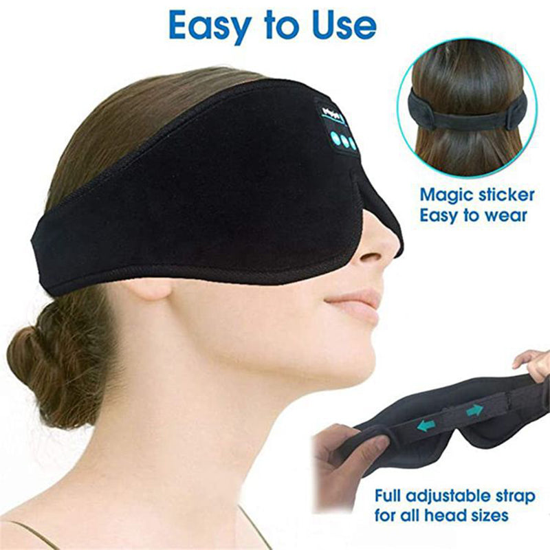 Premium Bluetooth Sleep Mask — 3D Blackout with Built-in Speakers